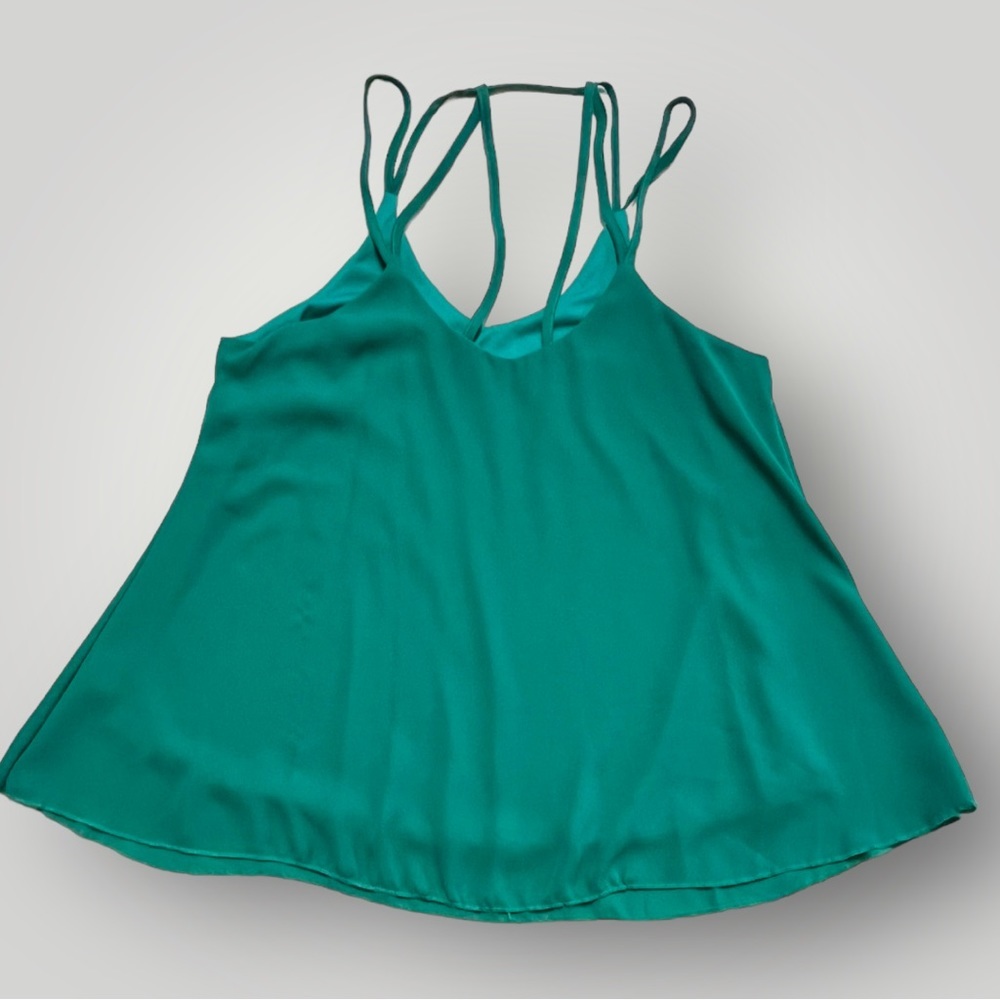 Lot/2 Camisoles Tops Blue & Green - Picture 2 of 15